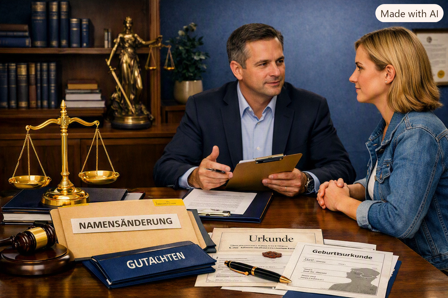 Namensänderung / gerichtlichen Dokumentation